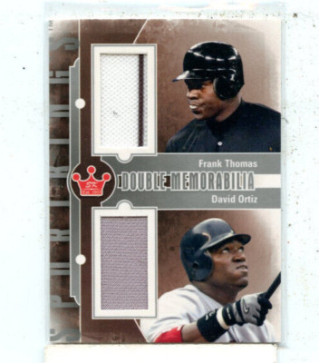 FRANK THOMAS / DAVID ORTIZ 2013 Sportkings Double Memorabilia Relic DM-03