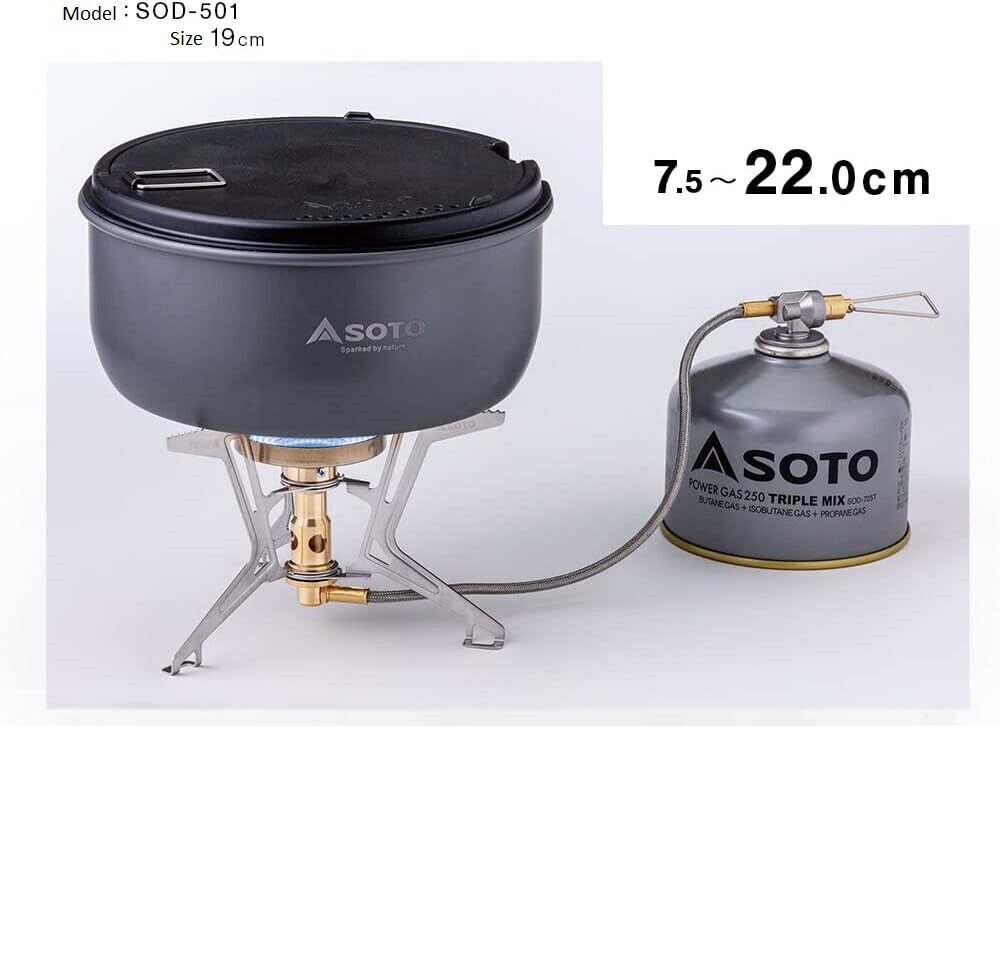 NEW SOTO Micro Regulator Stove Fusion Trek Single Burner SOD NEW SOTO Micro Regulator Stove Fusion Trek Single Burner SOD