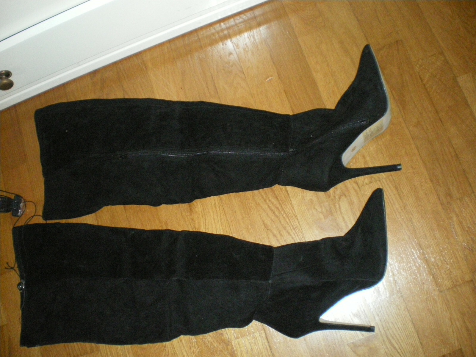 Primark Suede Thigh High Black Boot 