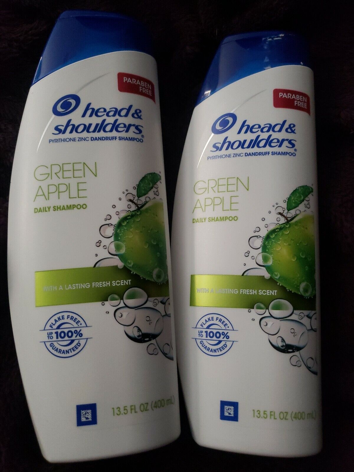 2 Head & Shoulders Green Apple Shampoo 13.5 FL OZ
