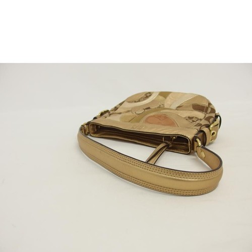 Coach Hobo Style 41886 Brown Signature Patchwork Leather Shoulder Handbag BNB - Picture 9 of 11