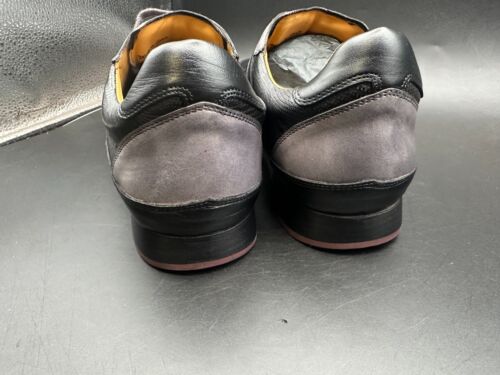 Mezlan 10 M Spain Black Gray Lizard Leather Casual Sneakers Shoes MEN'S - Picture 3 of 7
