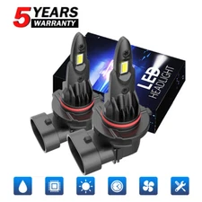 For Ford Edge 2011-2014 10000K 2pc 9012 LED Headlight High/Low Beam Bulbs Kit