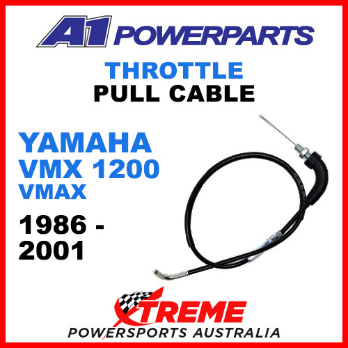A1 Powerparts Yamaha VMX1200 V-Max 1986-2001 Throttle Pull Cable 51-155-10 - Bild 1 von 2
