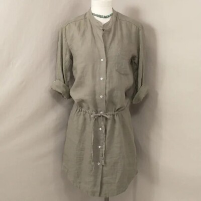 James Perse Low Waisted Midi Shirtdress Size L D39