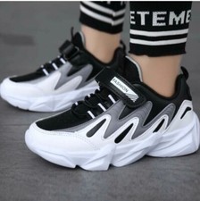 NEW Toddler Boys Hook Loop Fastener Strap Chunky Sneakers USA 3.5