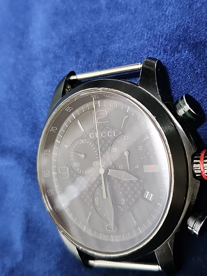 Gucci G-Timeless Chronograph Black PVD Mens Watch - Image 4 of 4