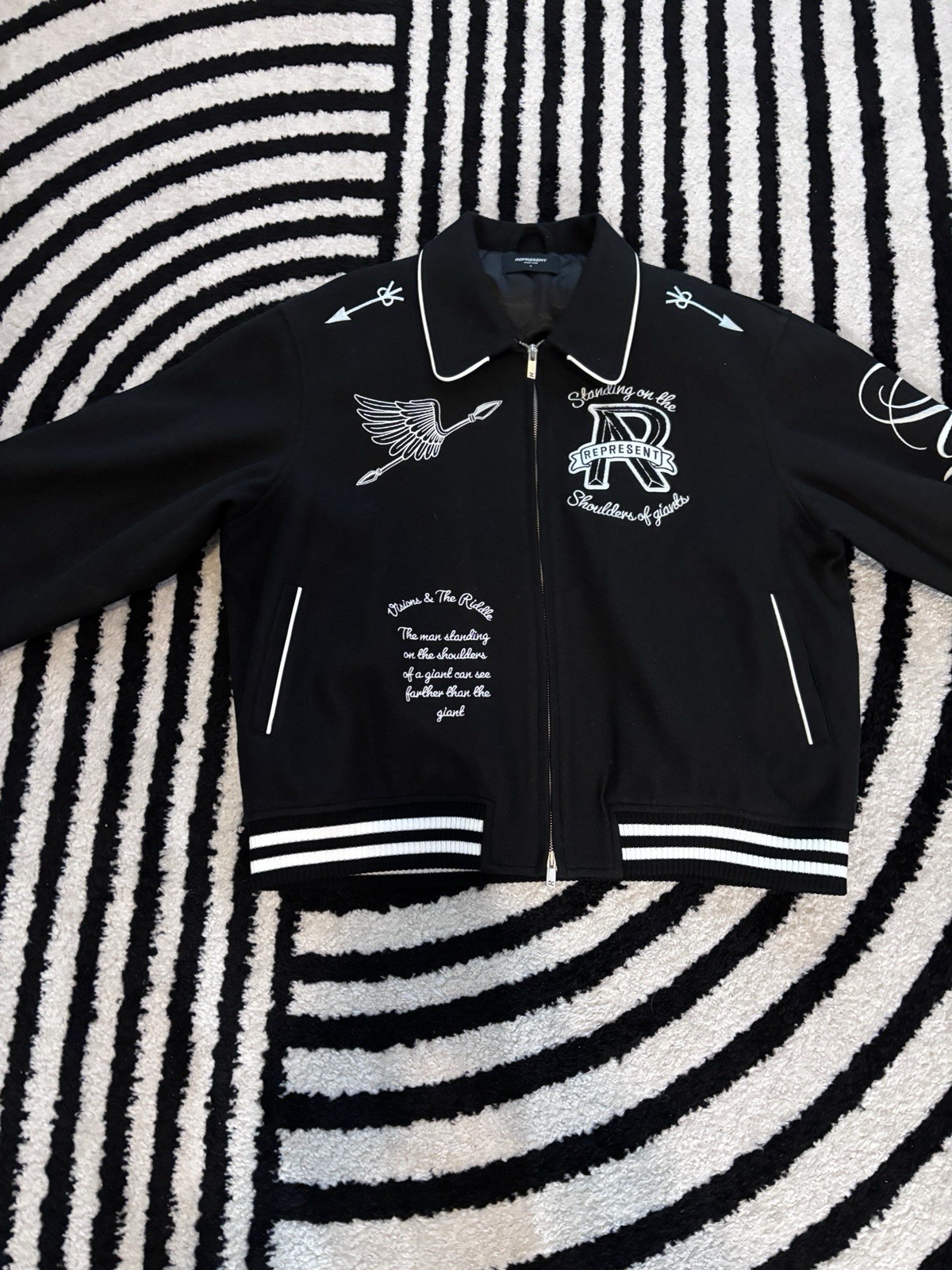 Authentic Represent Varsity Jacket Size Medium - image 1
