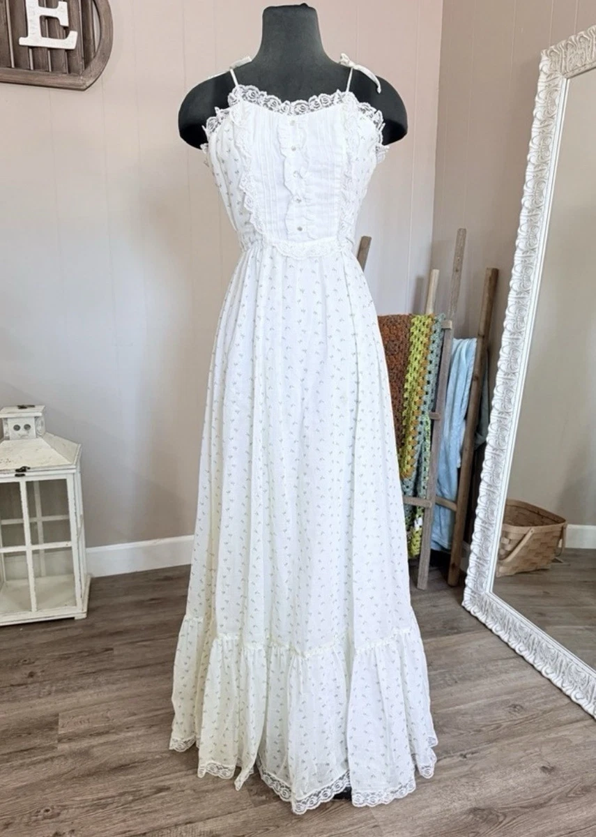 Ivory Maxi 1970s Vintage Dresses for Women for sale | eBay