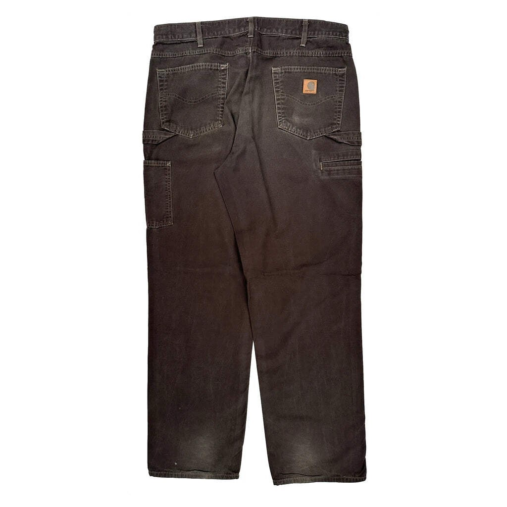 Carhartt Double Knee Carpenter Pants - 36W 34L Brown Cotton