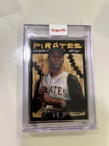 2021 TOPPS PROJECT 70 #407 ROBERTO CLEMENTE by CHUCK STYLES AP /51 Artist Proof
