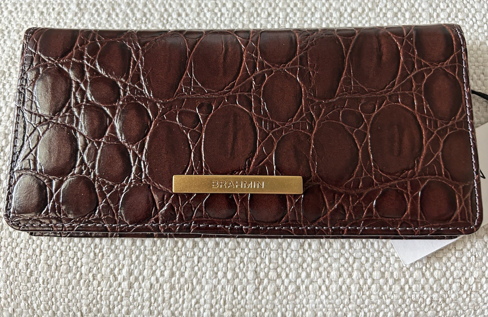 Brahmin Ady Wallet Ganache Vanderbilt Brown 🤎👜🤎NWT Chocolate Chic