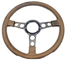 1970-1981 Gm Pontiac Firebird Trans Am Tan Vinyl 3-spoke Steering Wheel Oem