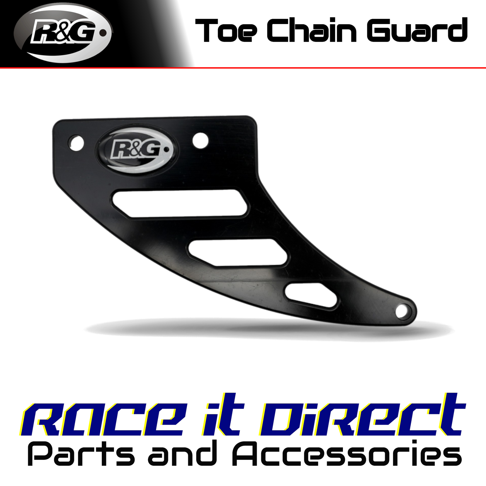 Toe Chain Guards for Triumph Street Triple 675 R 2008-2012 Aluminium Black R&G