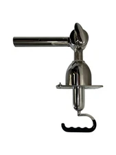 Top Mount Adjustable Outrigger Holder, Stainless Steel, For 1 1/8in Pole, NEW