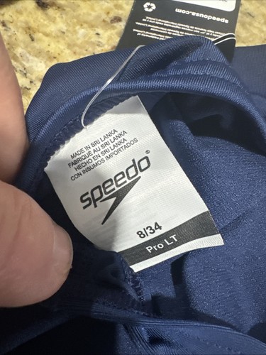 Speedo Damen ProLT Super Pro Einteiler Badeanzug Einfarbig Blau Größe 8/34 Bademode - Bild 6 von 6