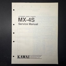 VINTAGE KAWAI MX-4SCHANNEL 8INPUT MIXER SERVICE MANUAL