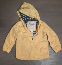 Carter's Boys / Girls Yellow Rain Jacket Raincoat 4T Carters Orig. 50