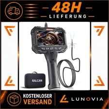 Ralcam Endoskopkamera mit 5" HD Bildschirm, IP67, 210&deg; beweglicher Kopf