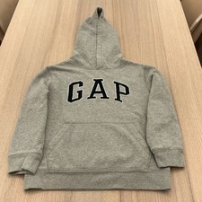 Gap Boys S 6-7 Gray Fleece Pullover Hoodie Long Sleeve