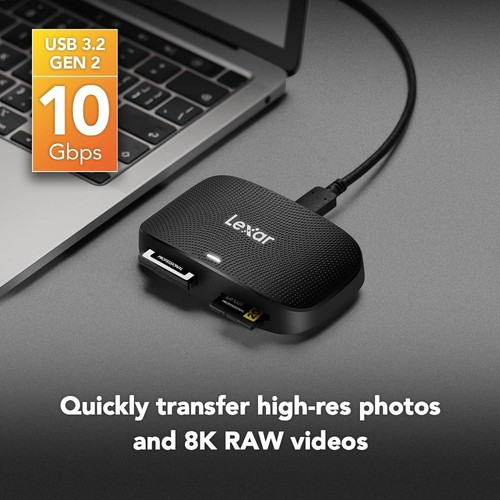 Lexar LRW 520 CFexpress Type B/SD USB 3.2 Gen 2 Card Reader - Photo 4/8