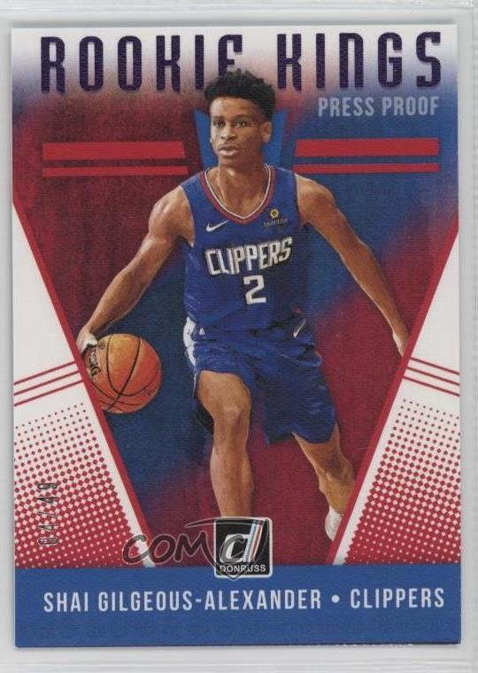 2018 Donruss Rookie Kings Press Proof Purple 4/49 Shai Gilgeous-Alexander RC oh5