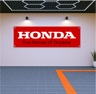 #ad #ad Honda The Power of Dreams Banner 71x24 in – Garage amp; Man Cave Wall Decor $26.99