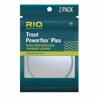 Rio Powerflex Plus Tapered Vorfächer 12ft 2er Pack - Forellenvorfächer