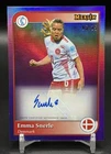 2025 Topps Merlin UEFA Women's Euro SP BLUE Emma Snerle AUTO Denmark #/25