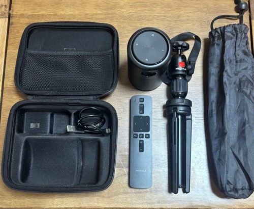 NEBULA Capsule Portable Projector with main body and tripod - Picture 1 of 3