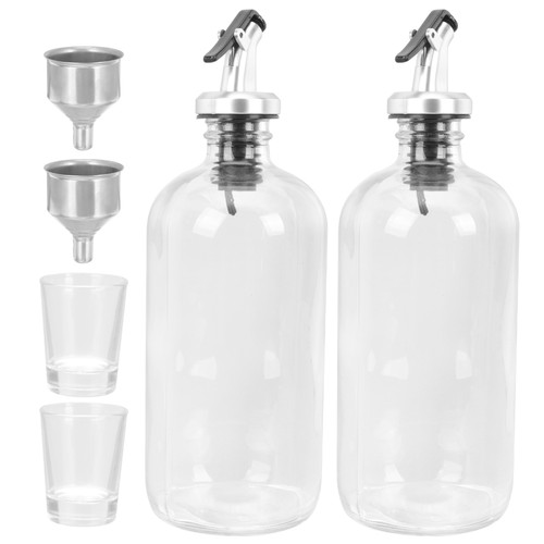 Mouthwash Dispenser Set Container Bottle for Bathroom Elegant Cup