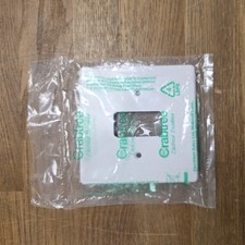 Crabtree 5571 Grid Switch Cover Plate - 1 Gang White