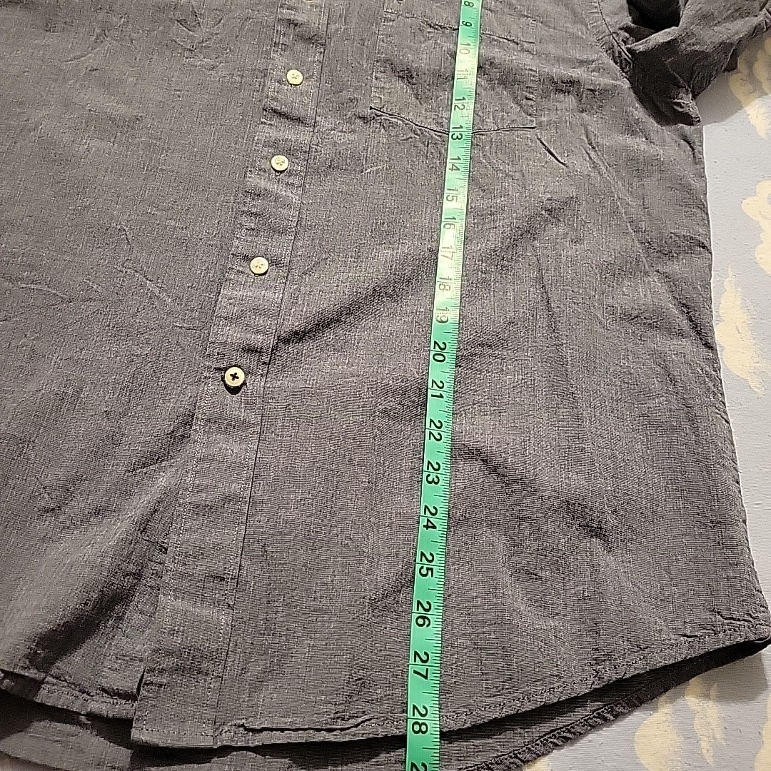 Izod blue printed collared button down long sleev… - image 4