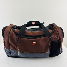 SwissGear Brown Black Duffel Bag Travel Gym W...