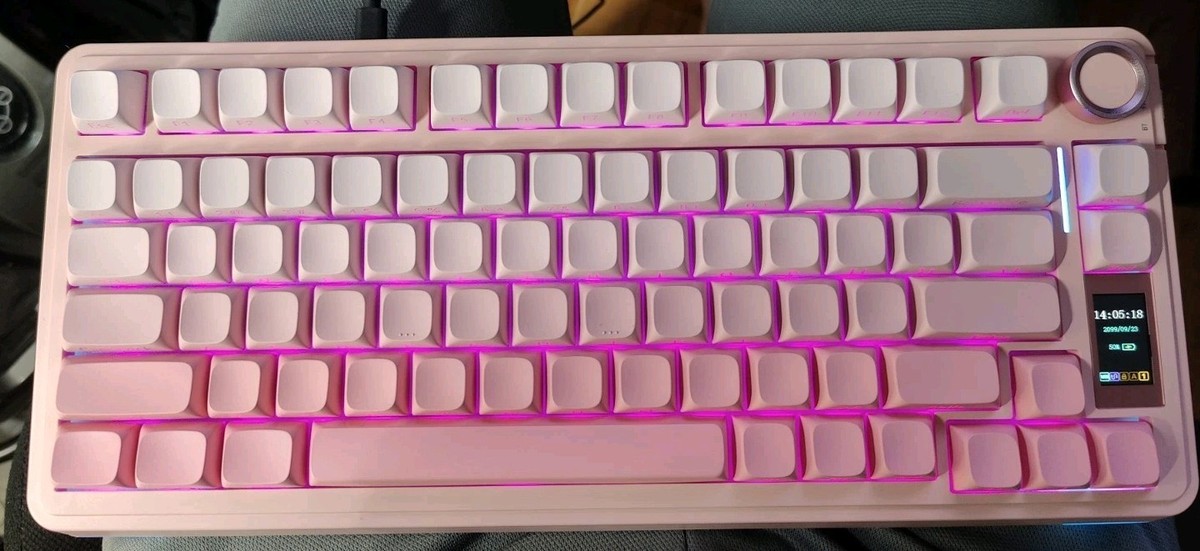 AULA S75 PRO Wireless Mechanical Keyboard w/ Screen&Knob Tri-Mode