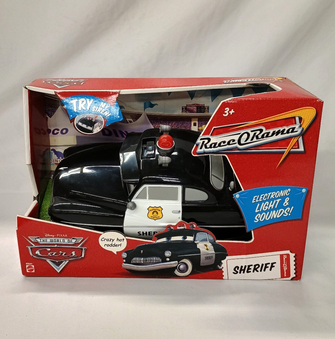 Disney Pixar World of Cars Race O Rama SHERIFF Mattel N5541 12