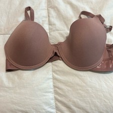 Nautica Intimates 36C Mauve Brown Logo Band Underwire T-Shirt Bra Style 212849