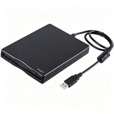3.5 Inch External USB Floppy Diskette Drive Reader for PC Laptops Black