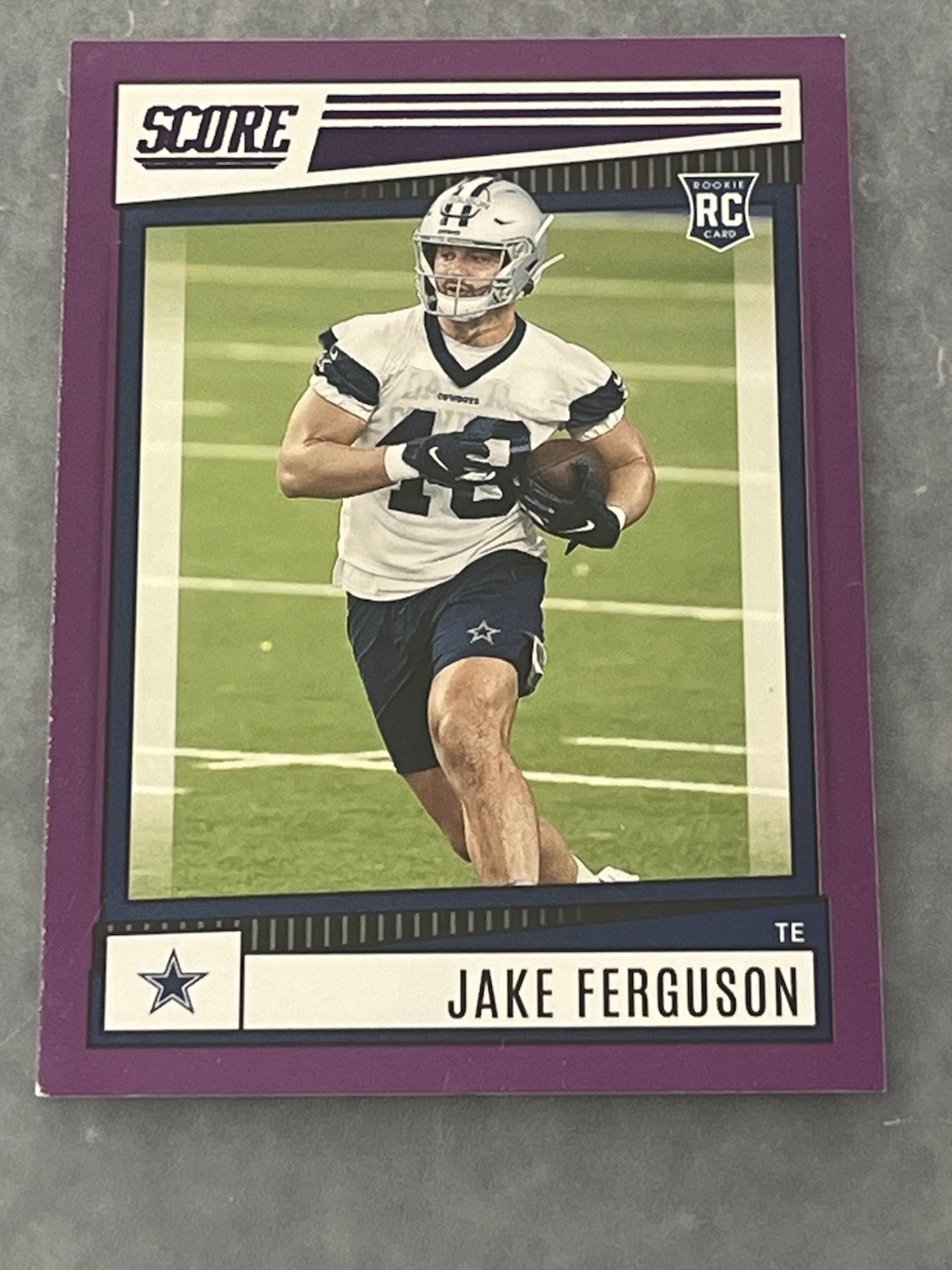 2022 Score Purple #375 Jake Ferguson Rookie 
