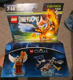 Lego Dimensions 71232 Legends Of Chima Eris & Eagle Interceptor ( 2 Boxes)