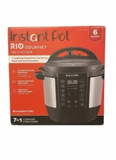 Instant Pot IP-DUO60 6 qt. 7-in1 Electric Pressure Cooker - Black/Silver