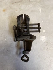 Vintage Small Scale Mini Hobby Work Bench Table Vice Vise Clamp On Tool Japan