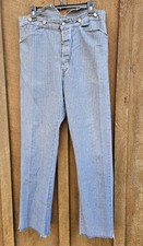 Pinstripe Civil War Frontier 'Vous Pants Buckle Back Men's 34x31 Gray