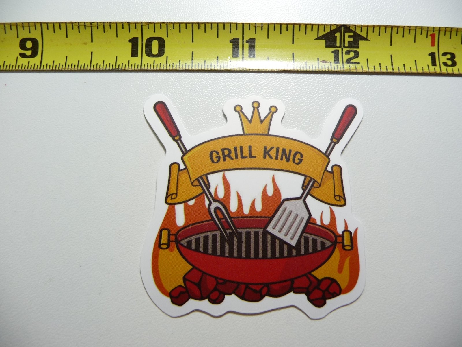 Grill King Cookout Picnic Sticker Outdoor Travel Decal Nature Lover