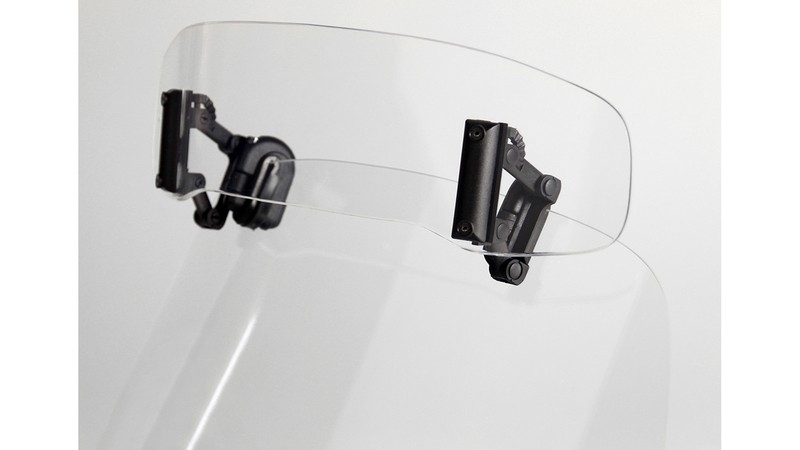 MRA-Vario spoiler VSA Typ C Clear pour bulle de moto réglable