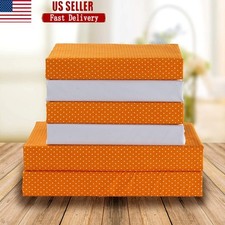 Polka Dot Twin Bed Sheet Set Soft Deep Pocket Wrinkle Resistant Microfiber New
