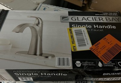 Glacier Bay Atterbury Single Hole Single-Handle Hi Arc Bathroom Brushed Knickle