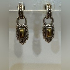 Brighton  Silver and Gold  Pierced Earrings