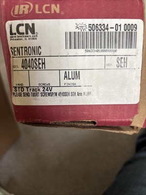 LCN 4040SEH Sentronic 24V Surface Mount Door Closer Aluminum