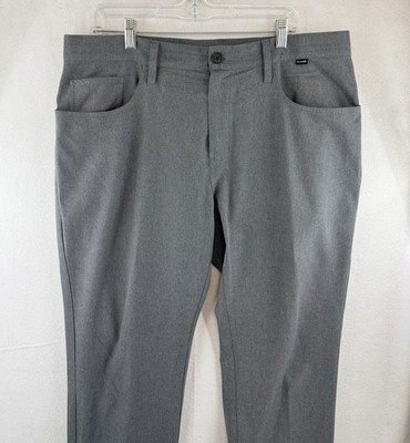 Travis Mathew Pants Open To Close 5-Pocket Golf Mens 36x31 Gray Stretch 1MT435